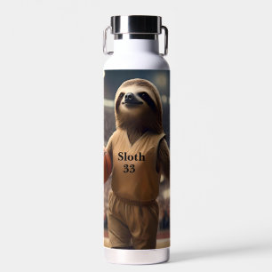 Sloth 33 Basketball Player, Water Bottle