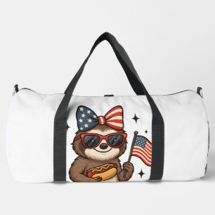 Sloth 4th July Duffle Bag