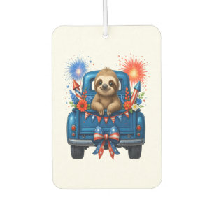 Sloth 4th of July Usa Air Freshener