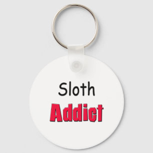 Sloth Addict Keychain