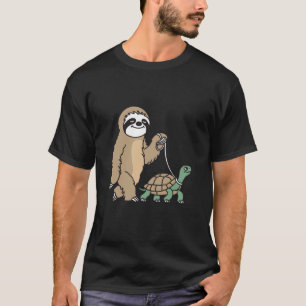 Sloth And Turtle Funny T-Shirt