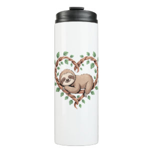 Sloth Animal Lover Artwork Tropical Graphic Art Fu Thermal Tumbler