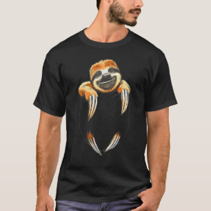 Sloth animal motif cute bag sloth T-Shirt