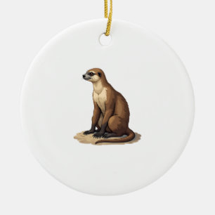 Sloth Antique Engraving Retro Graphic (2) Ceramic Ornament