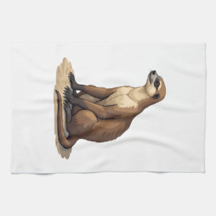 Sloth Antique Engraving Retro Graphic (2) Kitchen Towel
