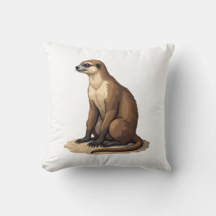 Sloth Antique Engraving Retro Graphic (2) Throw Pillow