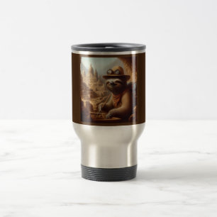 Sloth Archaeologist Travel Mug