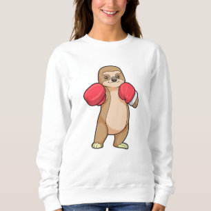 Sloth as Boxer with Boxing gloves Sweatshirt