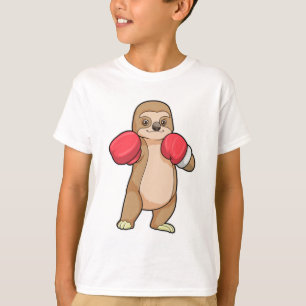 Sloth as Boxer with Boxing gloves T-Shirt