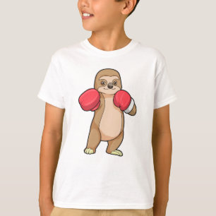 Sloth as Boxer with Boxing gloves T-Shirt
