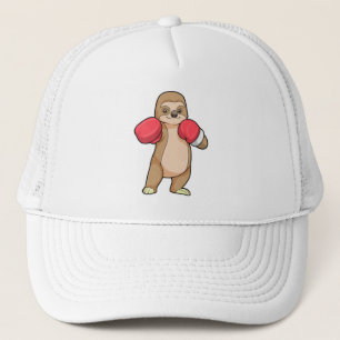 Sloth as Boxer with Boxing gloves Trucker Hat