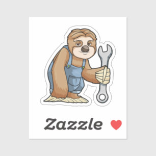 Sloth as Craftsman with Wrench