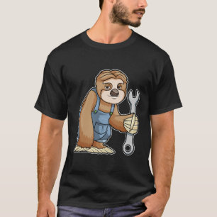 Sloth as Craftsman with Wrench T-Shirt