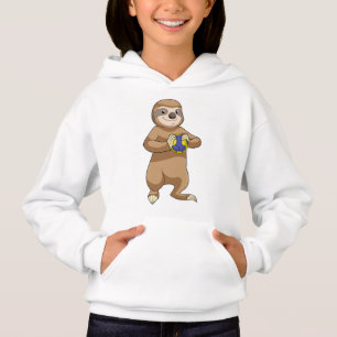 Sloth as Handball player with Handball