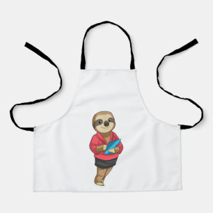 Sloth as Secretary with Notepad Apron