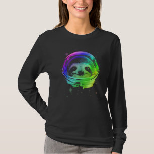 Sloth Astronaut In Space Helmet T-Shirt