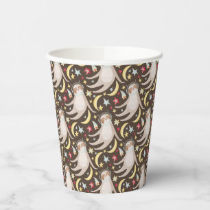 Sloth Astronaut Pattern Paper Cups