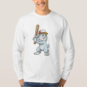 Sloth at Baseball with Baseball bat T-Shirt