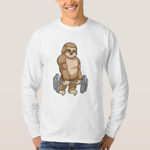 Sloth at Bodybuilding with Barbell T-Shirt