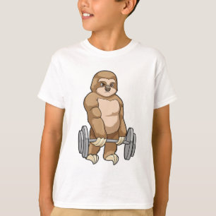 Sloth at Bodybuilding with Barbell T-Shirt