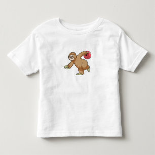 Sloth at Bowling with Bowling ball Toddler T-shirt