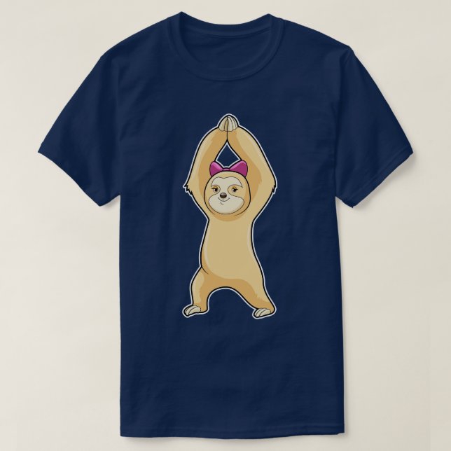 Sloth at Fitness Sports T-Shirt (Design Front)