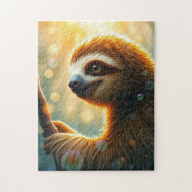 Sloth at Sunrise Jigsaw Puzzle (Vertical)