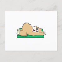 Sloth at Yoga on Yoga mat