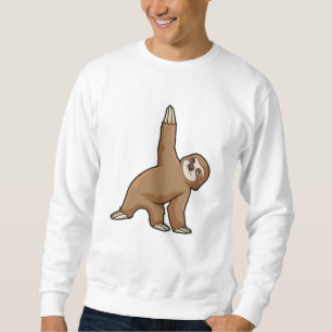 Sloth at Yoga Stretching exercises Legs Sweatshirt