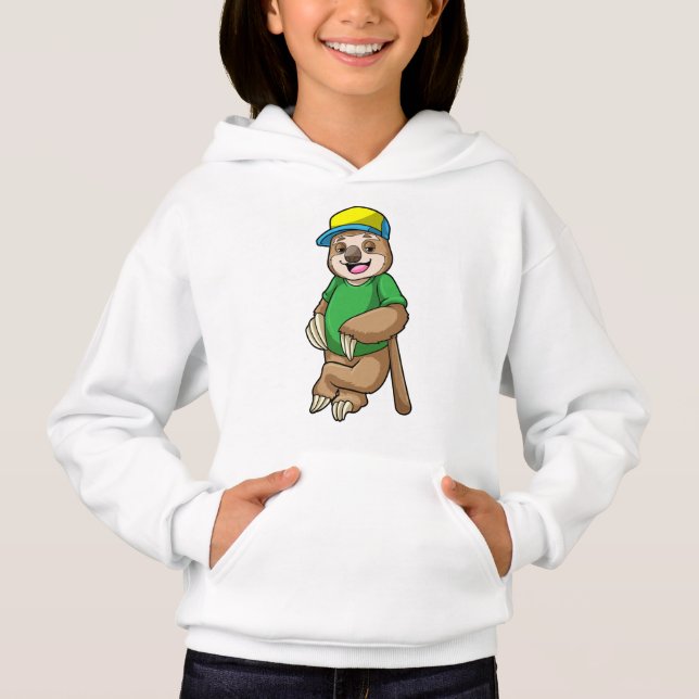 Sloth au baseball avec batte de baseball (Devant)