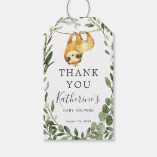 Sloth Baby Shower Favour Tag