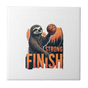 Sloth Basketball Vintage Funny Retro Dunk Shirt 2 Tile