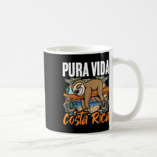 Sloth Beach Vacation Tropical Sloths Pura Vida Cos Coffee Mug