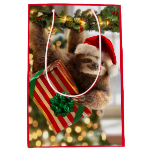 Sloth Bearing Gifts Medium Gift Bag