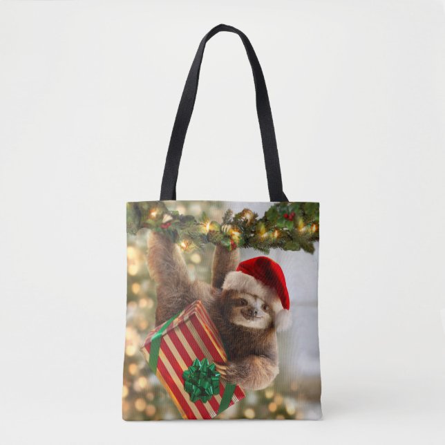 Sloth Bearing Gifts Tote Bag (Front)