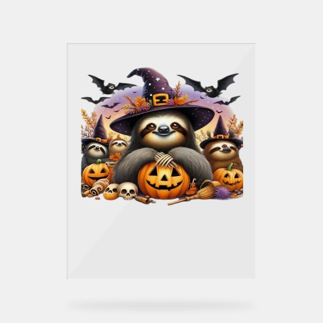 Sloth Beautiful laziness Classic T-Shirt_2 Acrylic Sign (Front)