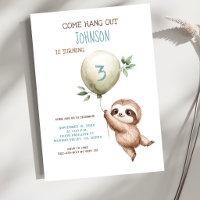 Sloth Birthday Come Hang Out 1st Birthday