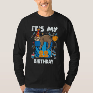 Sloth Birthday Him & Her 22 Years Old Men & Women T-Shirt