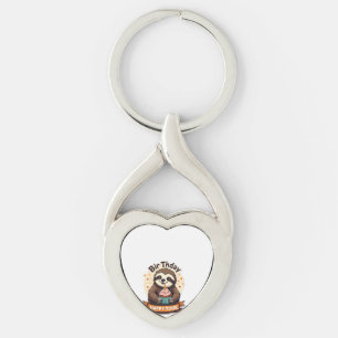 Sloth Birthday Shirt Vintage Cake Animal Graphic Keychain