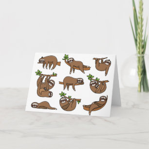Sloth blank inside card