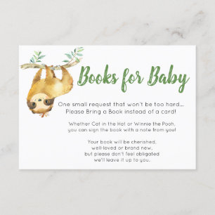 Sloth Books for Baby Card