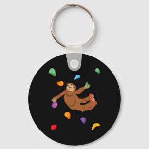 Sloth Bouldering - Rock Climbing Indoor Sports Lov Keychain