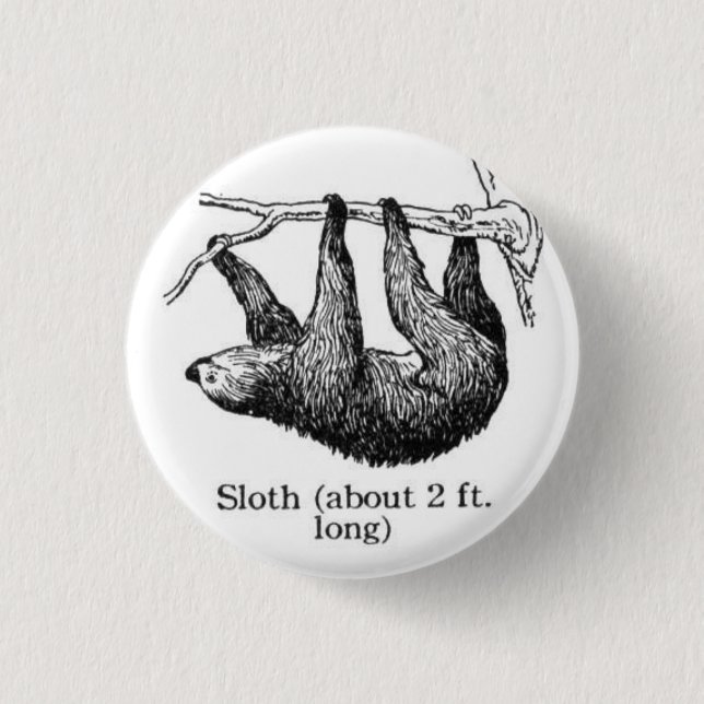 Sloth Button (Front)