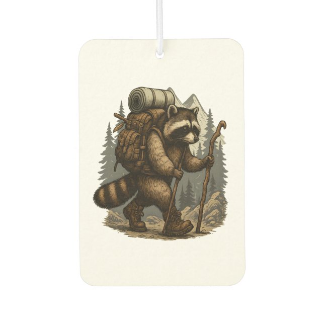 Sloth Camping Hiking Air Freshener (Front)