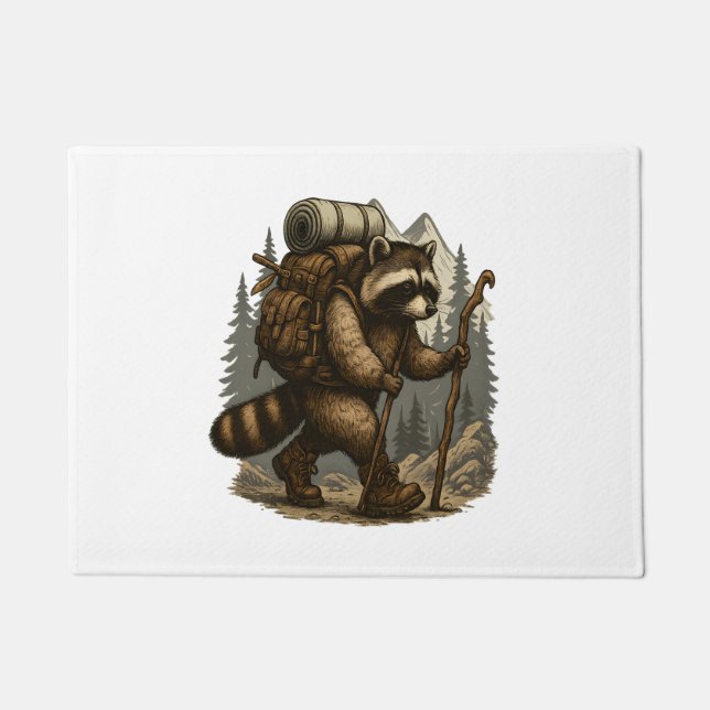 Sloth Camping Hiking Doormat (Front)