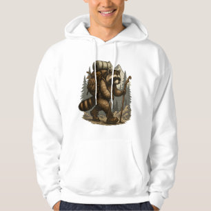 Sloth Camping Hiking Hoodie