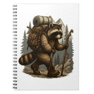 Sloth Camping Hiking Notebook