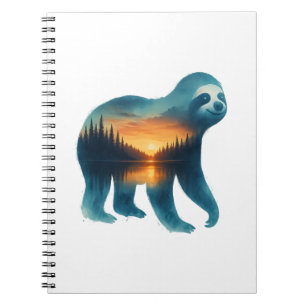 Sloth Camping Lover Notebook