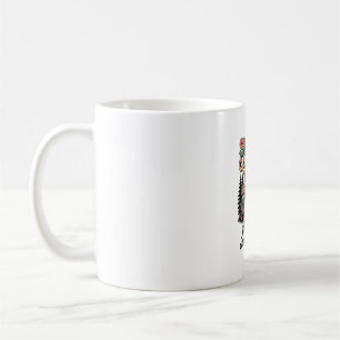 sloth camping team with nature coffee mug