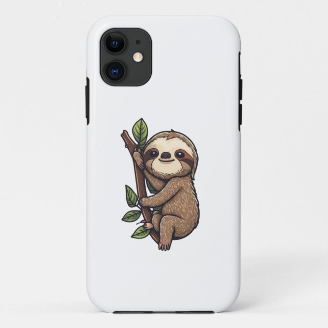Sloth cartoon illustration Case-Mate iPhone case (Back)
